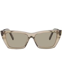 Saint Laurent - Brown Sl 276 Mica Sunglasses - Lyst