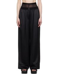 Alexander Wang - Black Layered Boxer Trousers - Lyst