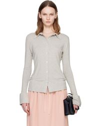 TOTEME - Fitted Jersey Shirt - Lyst