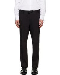 BOSS - Linen-Blend Tapered-Fit Trousers - Lyst