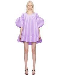 Kika Vargas - Ssense Exclusive Purple Gigi Minidress - Lyst