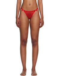 Agent Provocateur - Red Lorna Thong - Lyst