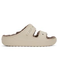 Crocs™ - Beige Classic Cozzzy Sandals - Lyst