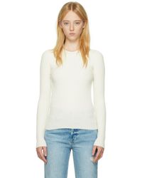 Anine Bing - T-shirt à manches longues cecily blanc - Lyst