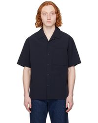 Norse Projects - Chemise carsten bleu marine - Lyst