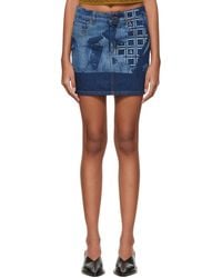 Ahluwalia - Indigo Eyes On You Short Skirt - Lyst