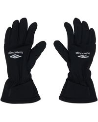 Balenciaga - Black Skiwear Gl Ski Gloves - Lyst