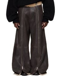 Lu'u Dan - Ssense Exclusive Shearling Flight Pants - Lyst