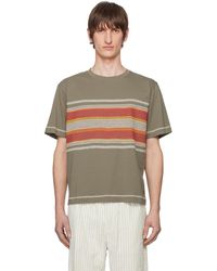 Craig Green - Craig Flatlock Stripe T-shirt - Lyst