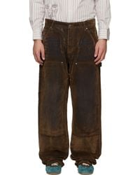 Kidsuper - Eye Badge Flocked Jeans - Lyst