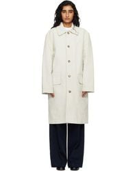 A.P.C. - Off- Coated Canvas Coat - Lyst