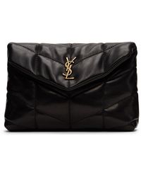 ysl cream clutch bolsa