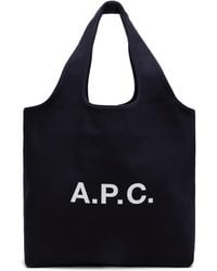 A.P.C. - ネイビー Ninon トートバッグ - Lyst