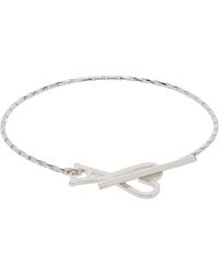 Ami Paris - Bracelet-Chainette À Breloques À Logo Ami De Cœur - Lyst