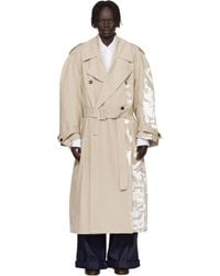 Hed Mayner - Painted Trench Coat - Lyst