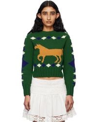 Bode - Diamond Corral Sweater - Lyst