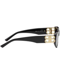 Balenciaga Oval Sunglasses - Black