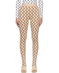 Marine Serre - Recycled Moon Jersey Stirrup Leggings - Lyst