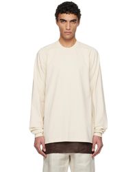 Rick Owens - Off- Hollywood Short Crewneck Ls Sweatshirt - Lyst