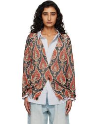 R13 - Printed Boyfriend Cardigan - Lyst