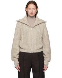 Lemaire - Zipped Cardigan Sweater - Lyst