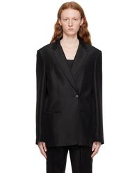 Helmut Lang - Black Double-breasted Blazer - Lyst