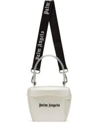 palm angels clear padlock bag