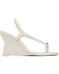 Paris Georgia Basics - Off- Valentina Wedge Heeled Sandals - Lyst