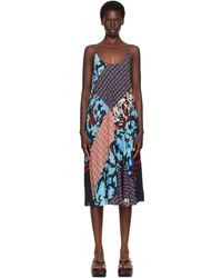 Dries Van Noten - Printed Slip Midi Dress - Lyst