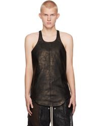 Rick Owens - Porterville Nappa Lamb Leather Tank Top - Lyst