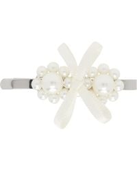 Simone Rocha - Petite Bow Mini Flower Hair Clip - Lyst