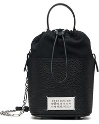 Maison Margiela - ブラック スモール 5Ac バケットバッグ - Lyst