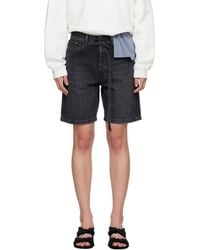 Acne Studios - Loose Fit Denim Shorts - Lyst
