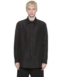 Valentino - Chemise noire en soie - Lyst
