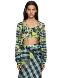 OTTOLINGER - Lemon Gingham Blouse - Lyst