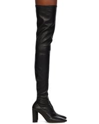 Bottega Veneta - Black Tripod Over-the-knee Boots - Lyst