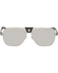 Versace - Greca Flow Navigator Sunglasses - Lyst