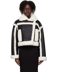 Stand Studio - Blouson kristy noir en cuir synthétique - Lyst