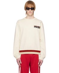 Dries Van Noten - オフホワイト アップリケ スウェットシャツ - Lyst
