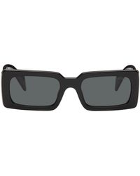 Prada - Black Logo Sunglasses - Lyst