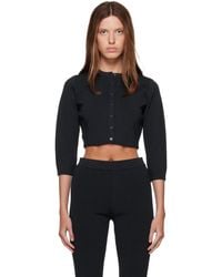 Skims - Refined Knit Cropped Cardigan - Lyst