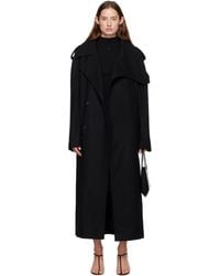 Courreges - Oblique Wool Trench Coat - Lyst