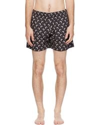 Marine Serre - Moon Printed Swim Shorts - Lyst