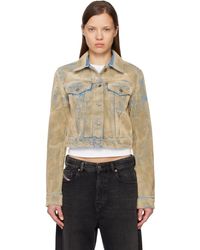 Acne Studios - Flocked Denim Jacket - Lyst