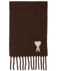 Ami Paris - Alpaca Ami De Coeur Scarf - Lyst