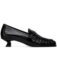 DIESEL - D-Amber-Penny Naplak Leather Loafer Heels - Lyst