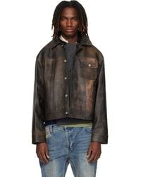 ANDERSSON BELL - Leather Patchwork Trucker Jacket - Lyst