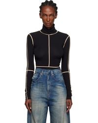 MM6 by Maison Margiela - Long-Sleeve Bodysuit - Lyst