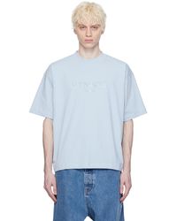 VTMNTS - T-shirt bleu à logo à ornements en verre taillé - Lyst