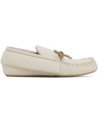 JW Anderson - Off- Suede Moc Loafers - Lyst